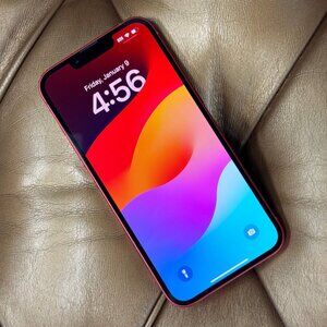 Apple iPhone 13 - Red 128GB A2482 Unlocked 100% Battery